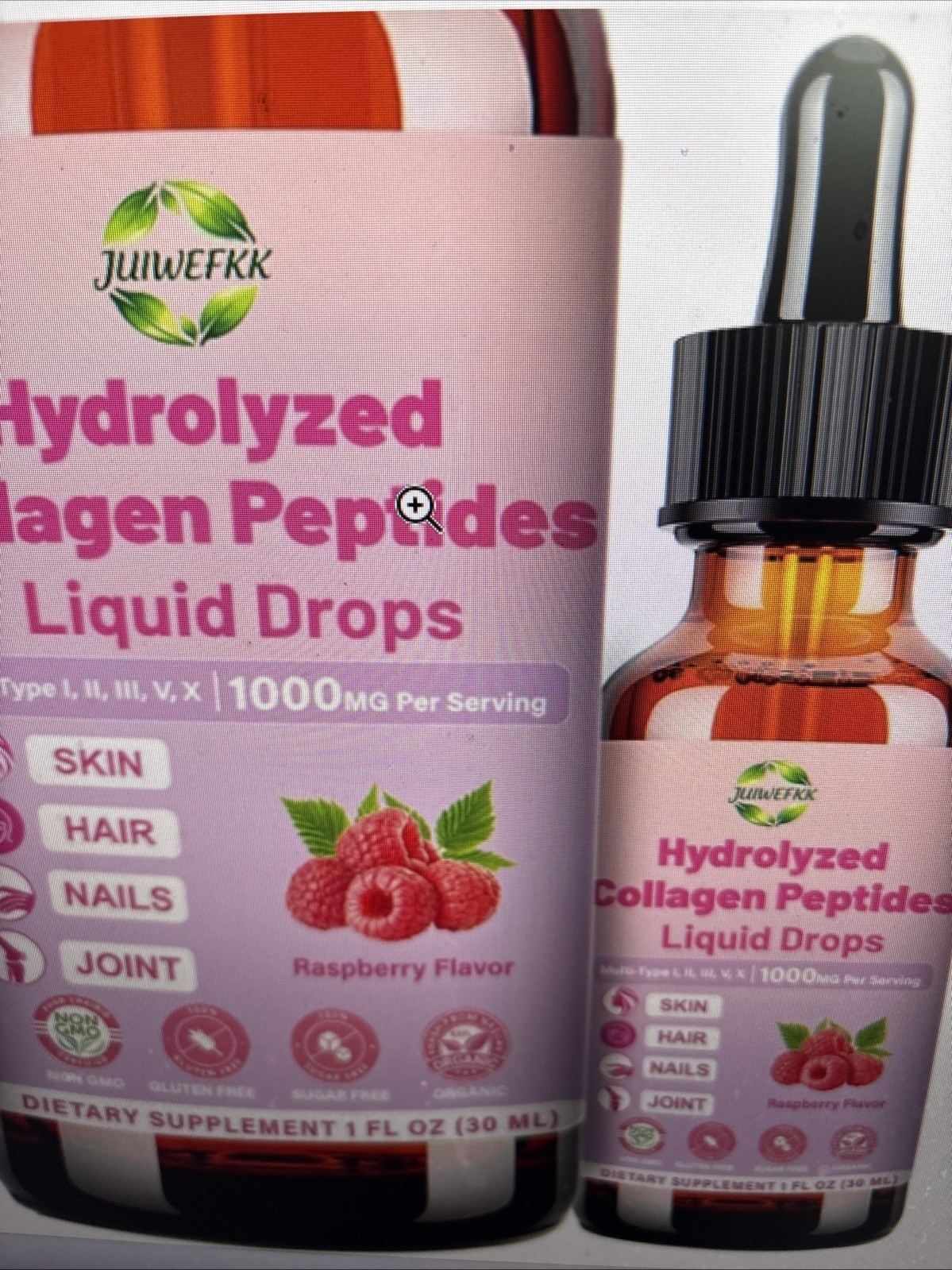 Multi Collagen Peptides Liquid Drop Organic Hydrolyzed Collagen Complex W. Bioti