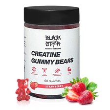 Blackstar Creatine Gummies, Creatine Monohydrate for Muscle Gain, 5g Dose