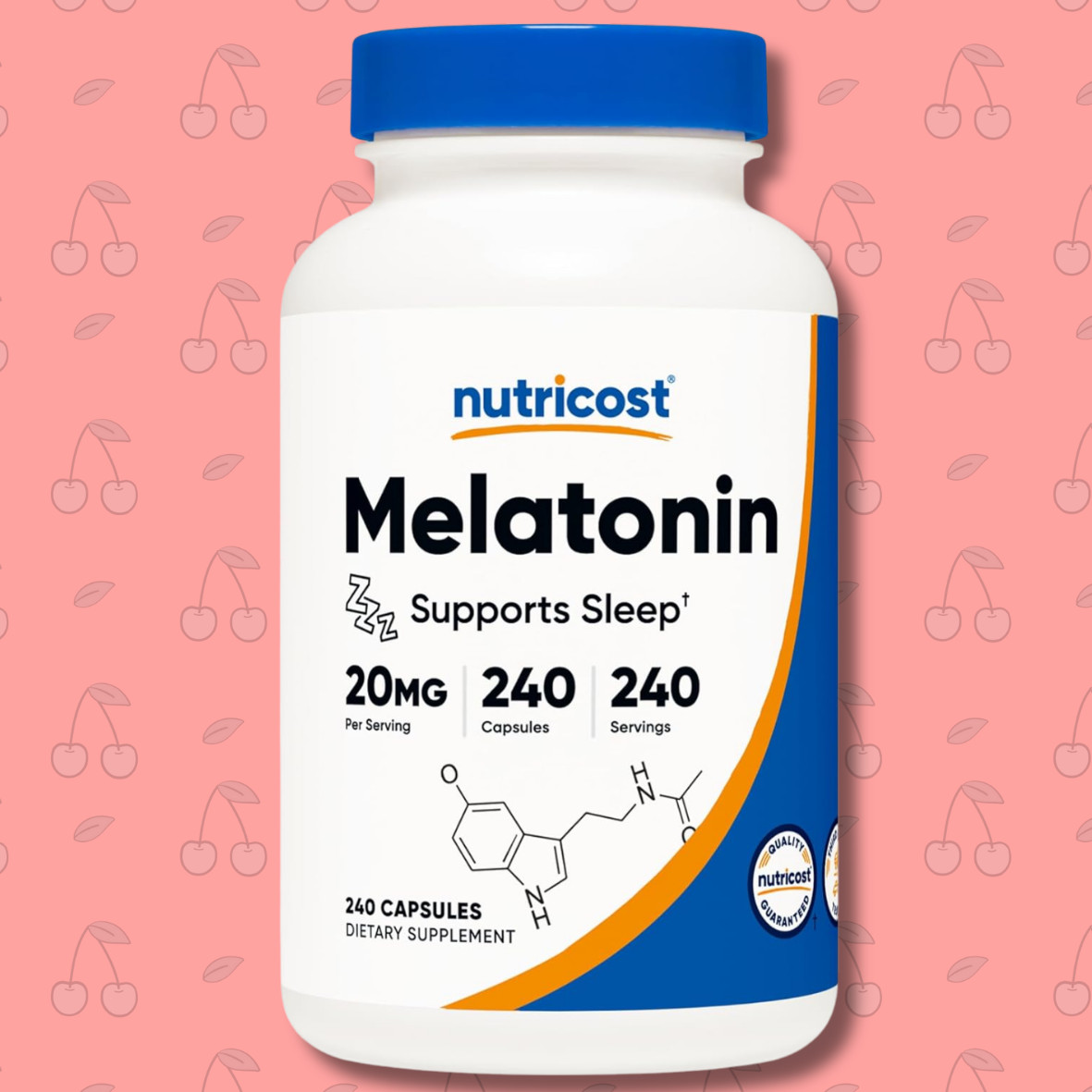 Melatonin 20 mg, 240 Capsules – 20mg Per Serving, Non-GMO, Gluten Free