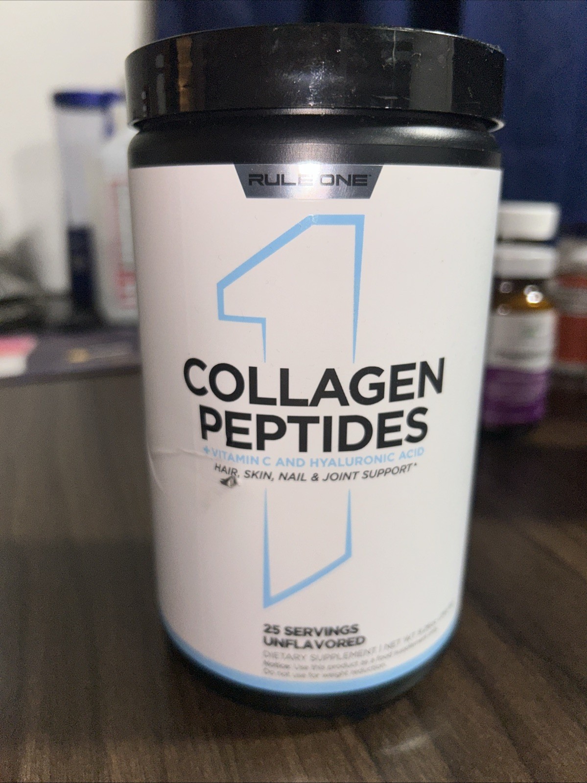 Collagen Peptides + Vitamin C and Hyaluronic Acid, Unflavored, 9.26 oz (262.5 g)