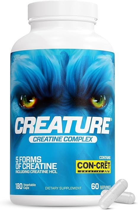 CREATUREÂ® Creatine Complex 60 Servings 180 Veggie Caps