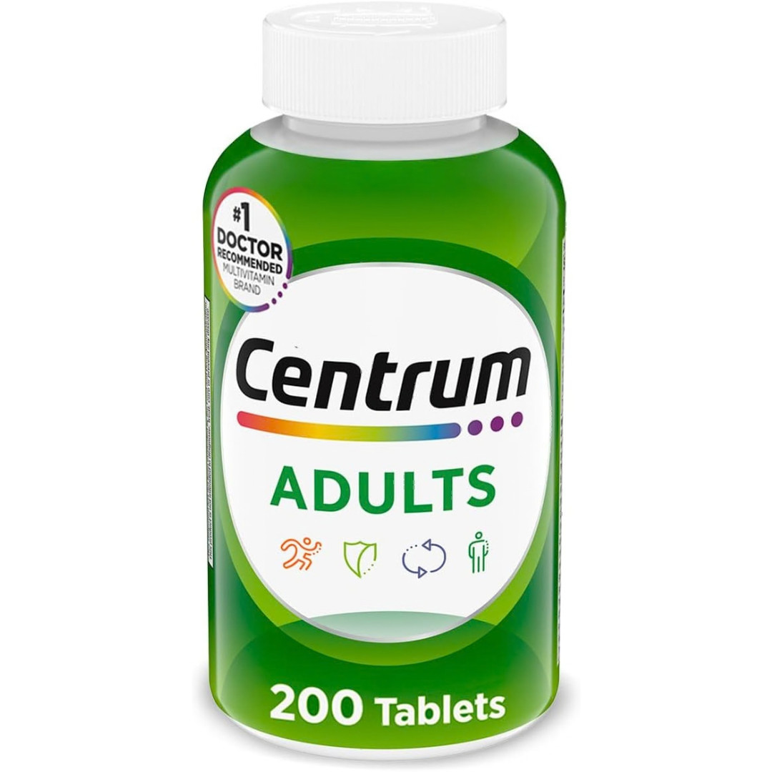 Centrum Adult Multivitamin/Multimineral Supplement with Antioxidants – 200 Count