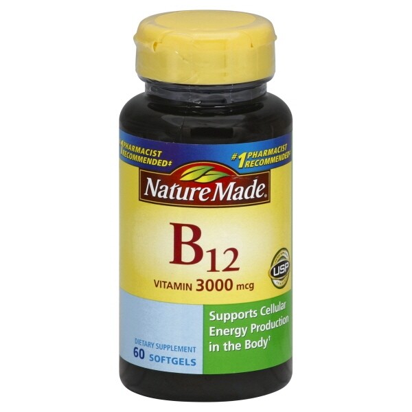 NATURE MADE B12- Extra Strength- 3000 mcg- Softgels- 60.0 CT