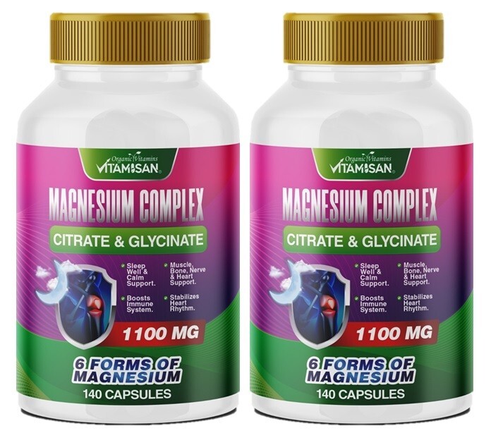 Magnesium Complex Chloride Mag Glycinate, Citrate, Malate, Oxide 1100mg 280
