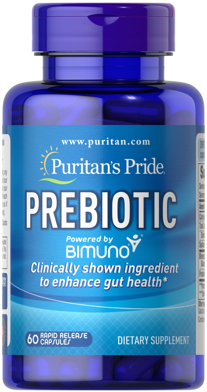 Puritan’s Pride Prebiotic-60   Capsules