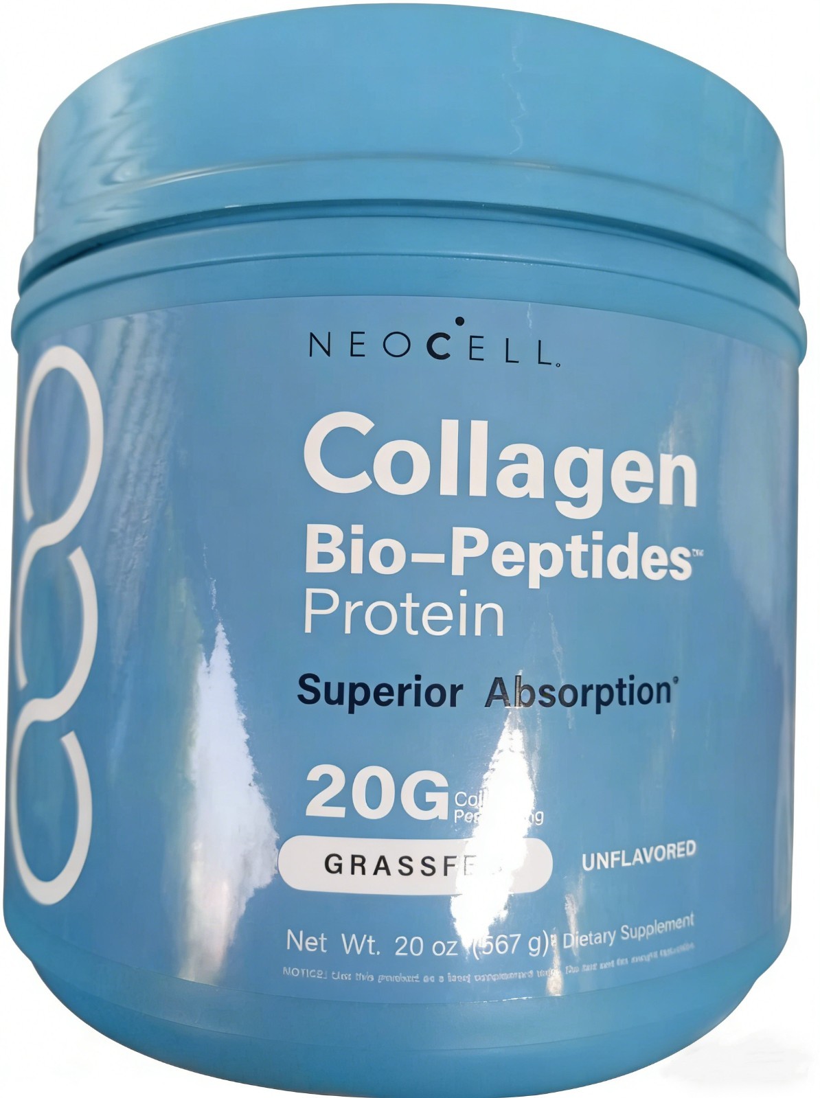 2-Pc NeoCell Collagen Bio-Peptides Powder 20oz | Skin & Joints, 18 Amino Acids