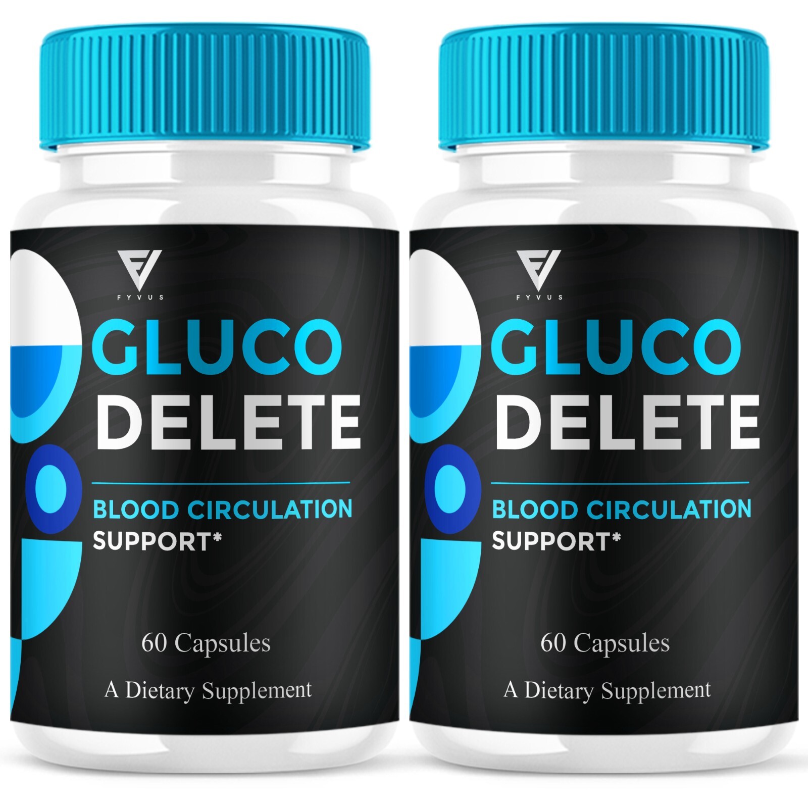 (2 Pack) Gluco Delete Blood Support Supplement, GlucoDelete (120 Capsules)