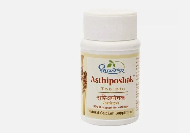 Dhootapapeshwar Asthiposhak 60 Tablets Herbal Calcium Supplement FREE SHIPPING