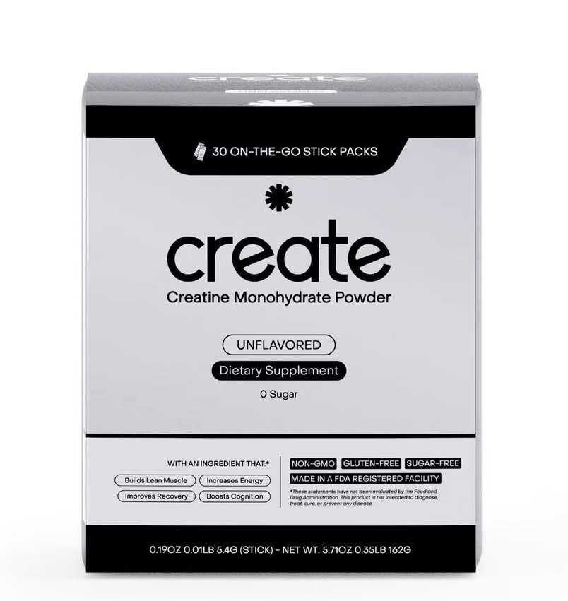 Create Single Serve 30 Packs Creatine Monohydrate Powder 5g Creatine Exp 8/2027