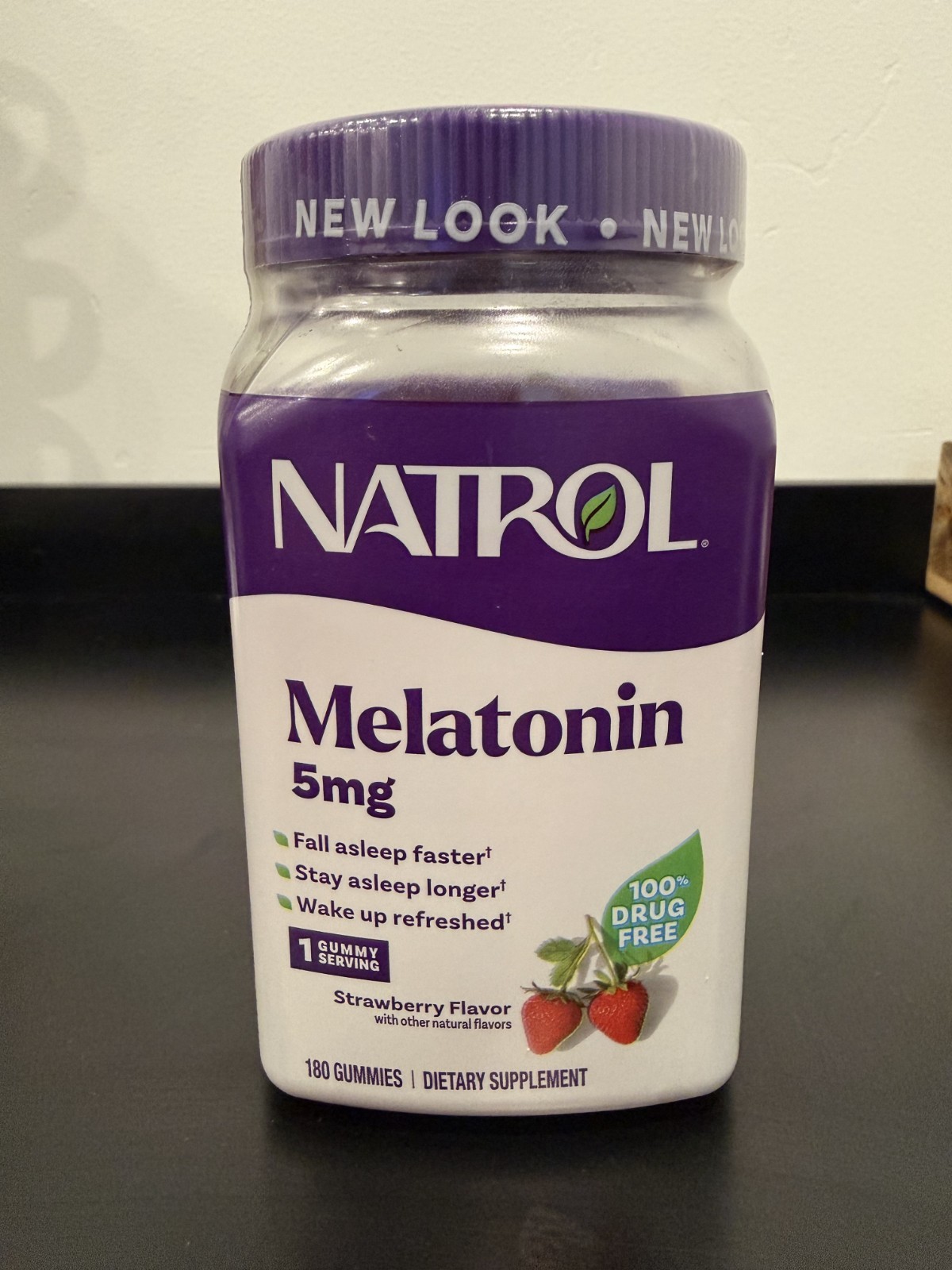 Natrol Sleep Melatonin 5 Mg – Strawberry  180 Gummies