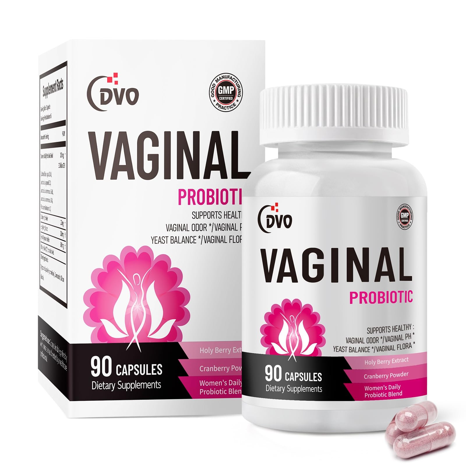 Vaginal Probiotics for Women,pH Balance,60 Billion CFU with Prebiotics & Lact…