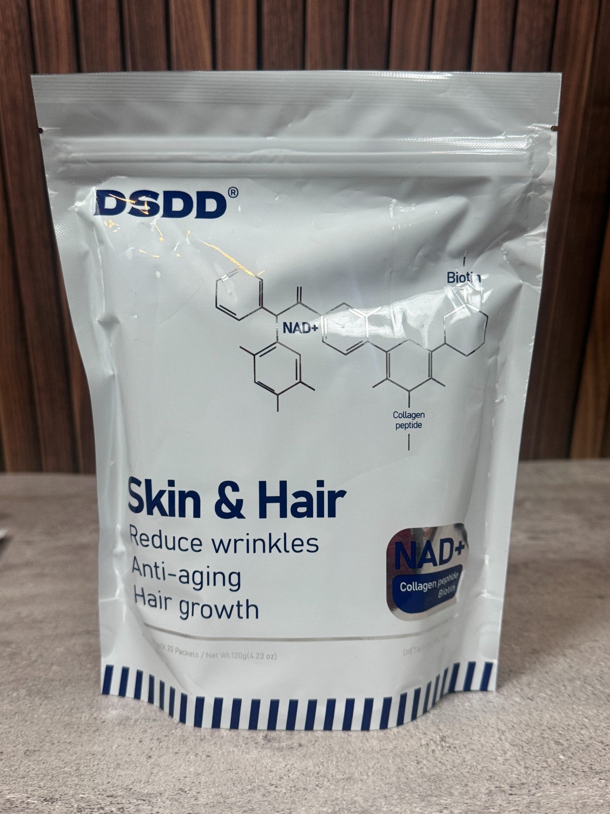 DS-DSDD NAD+ Biotin Collagen 20 Packets Anti-Aging Skin Hair Supplement New