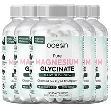 Organics Ocean Pure Magnesium Glycinate Low Dose Zinc Chelated 90 Capsules US