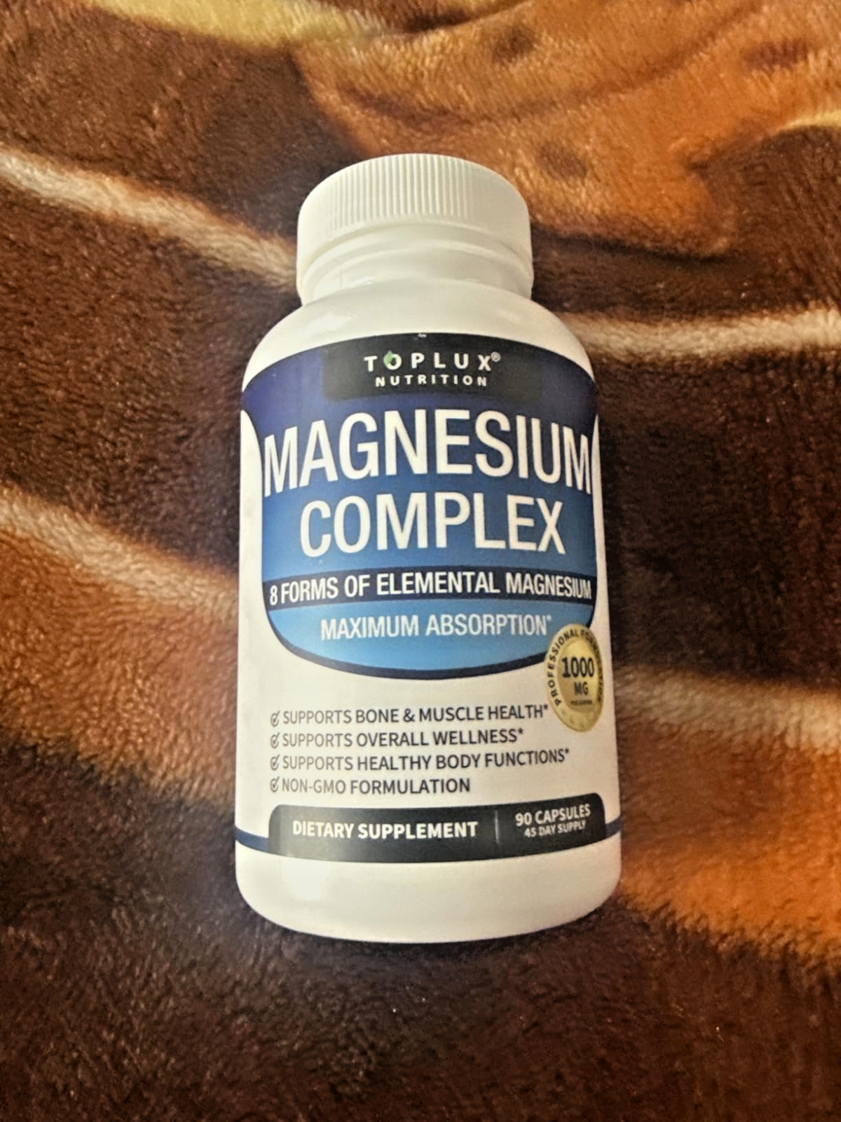 Magnesium Complex | Glycinate Citrate Malate Taurate Chelated Blend, 90 Servings