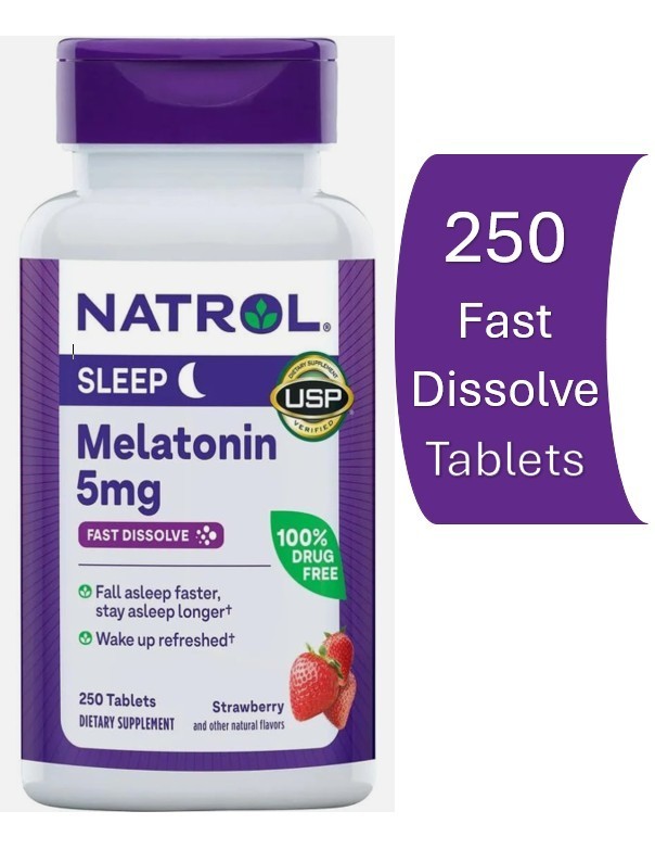 Natrol Melatonin 5 Mg Fast Dissolve 250 Tablets
