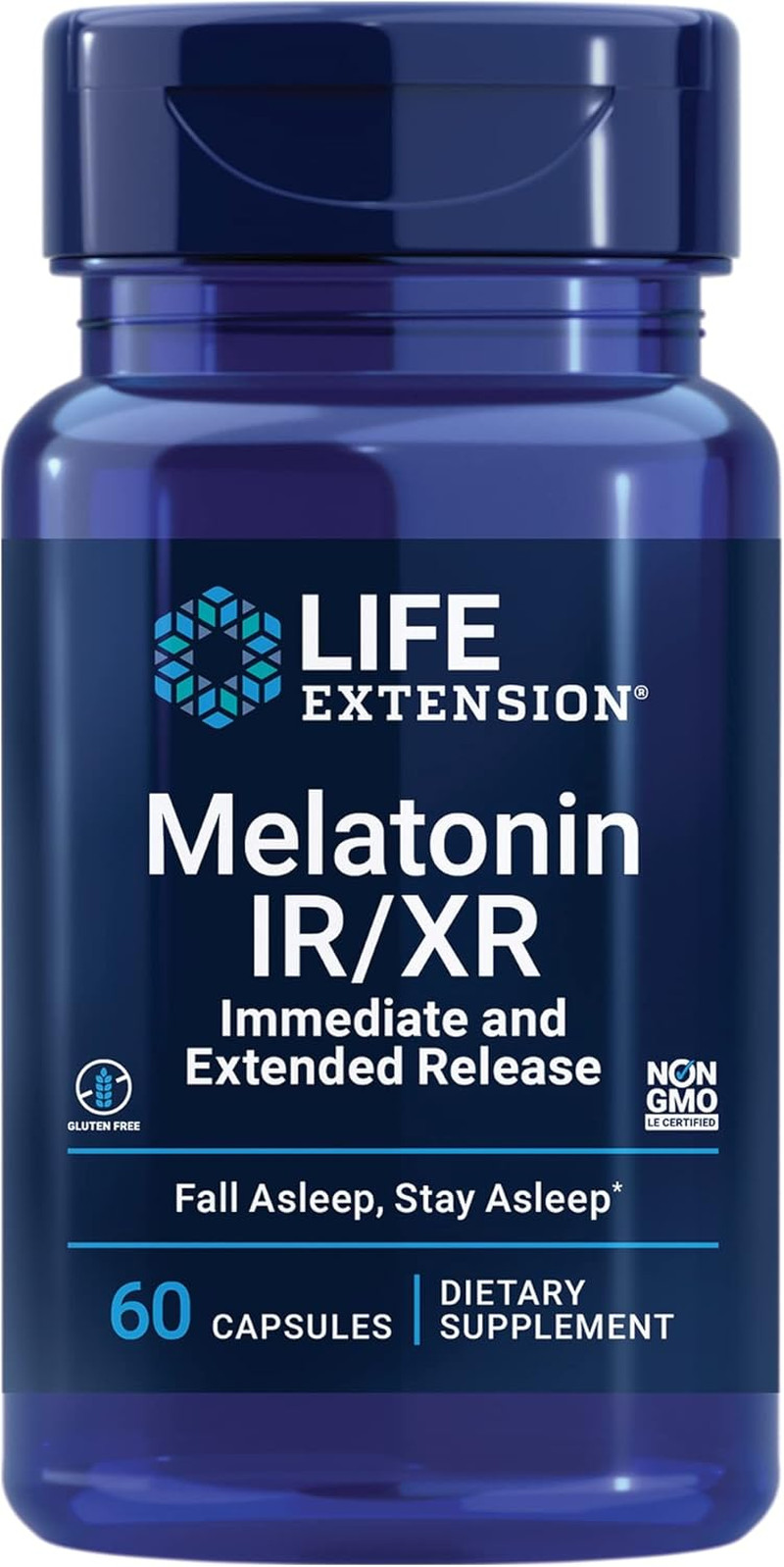 Melatonin IR/XR, 1.5 Mg, Immediate- and Extended-Release Formula for Optimal Sl