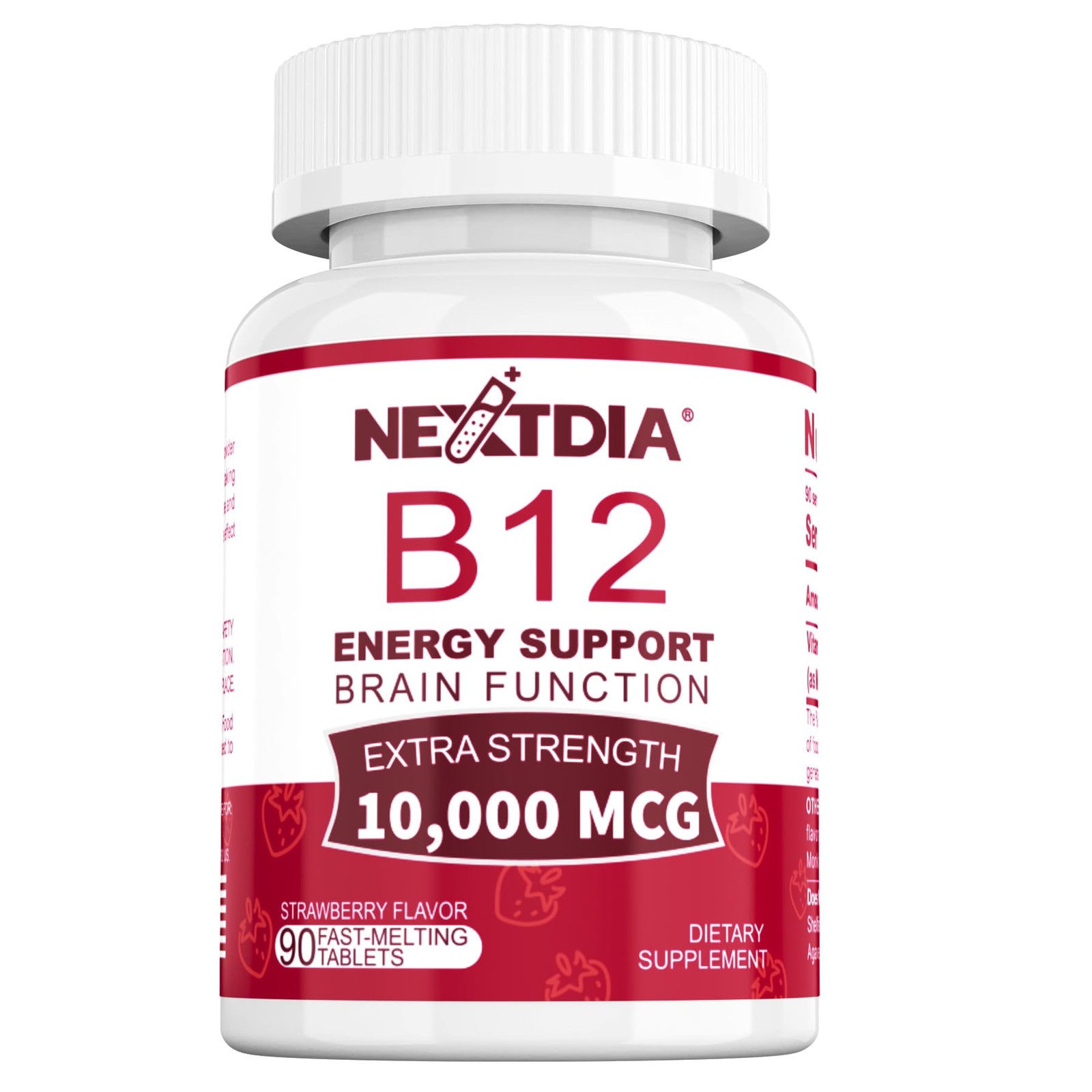Vitamin B12, Methylcobalamin 10000 mcg, Active B12 90 Count (Pack of 1)