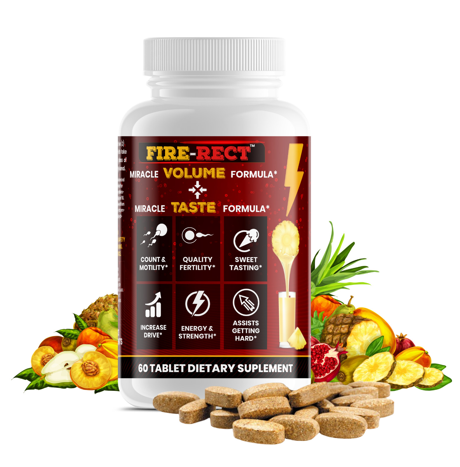 Semen Volume/Taste Booster – Fertility – Load Flow Volumizer + Inches – Doctor F