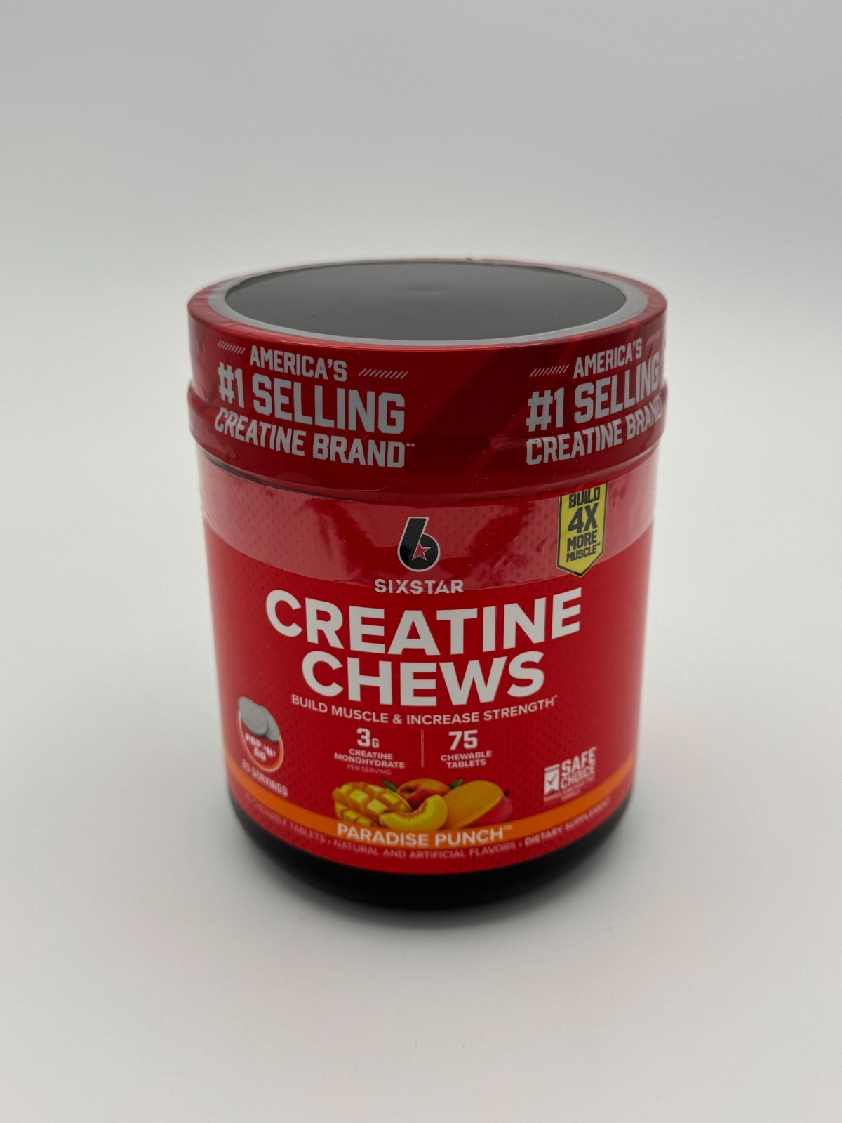 Creatine Chews Paradise Punch 75 Chewable Tablets New