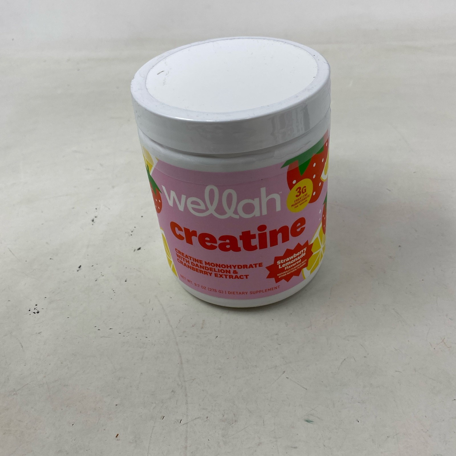 Wellah Creatine Strawberry Lemonade 50 Servings (275g) for Women