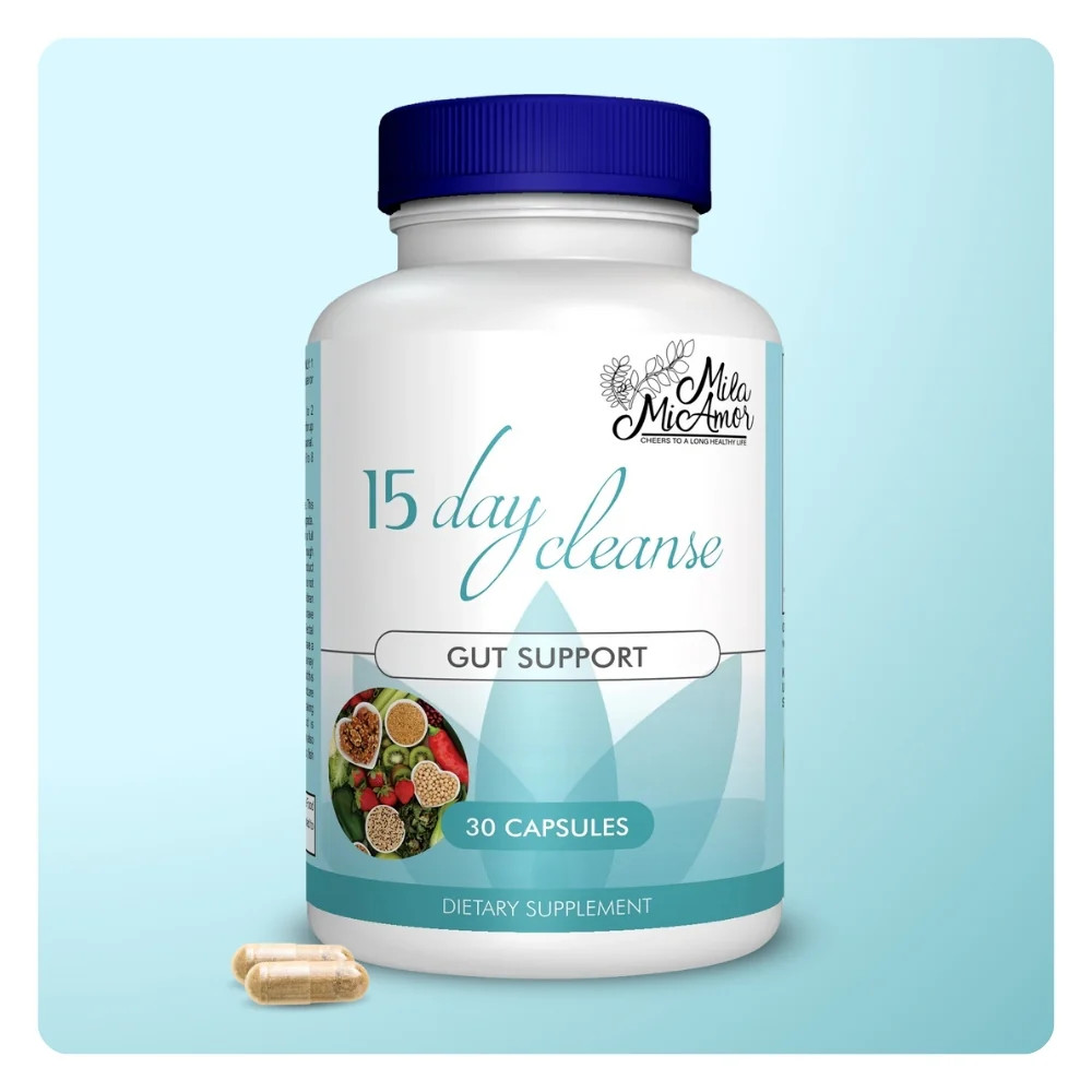 15 Day Cleanse – Gut and Colon Support | Advanced Formula | NonGMO | 30 capsules