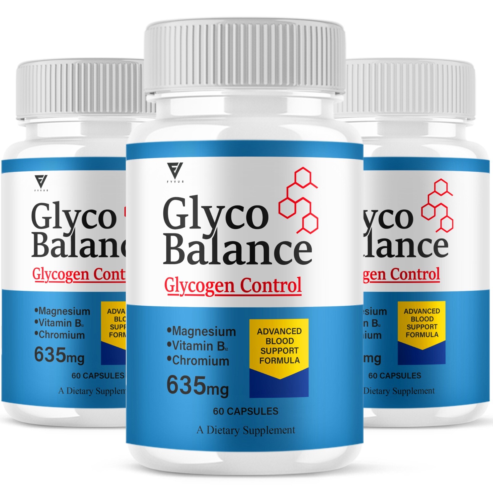 (3 Pack) Glyco Balance Pills, GlycoBalance Max Glycogen Support (180 Capsules)