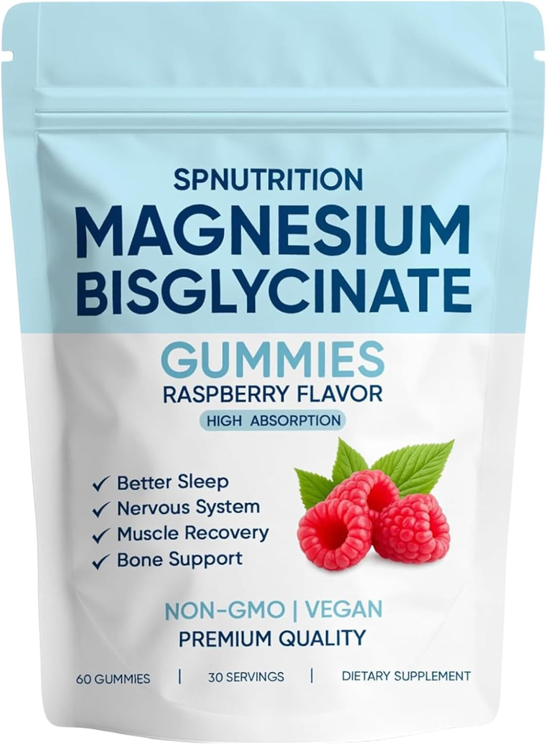 Spnutrition Magnesium Bisglycinate Gummies, with 400Mg Magnesium Bisglycinate Ch