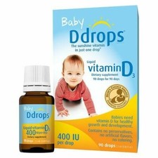 Ddrops Baby Liquid Vitamin D3 400 IU 90 Drops – 0.08 fl oz