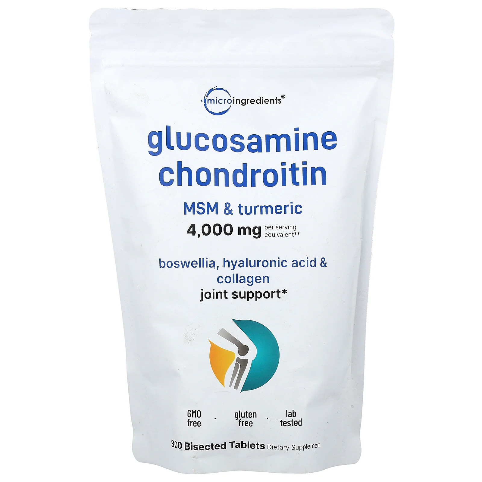 Glucosamine Chondroitin, MSM & Turmeric, 300 Bisected Tablets