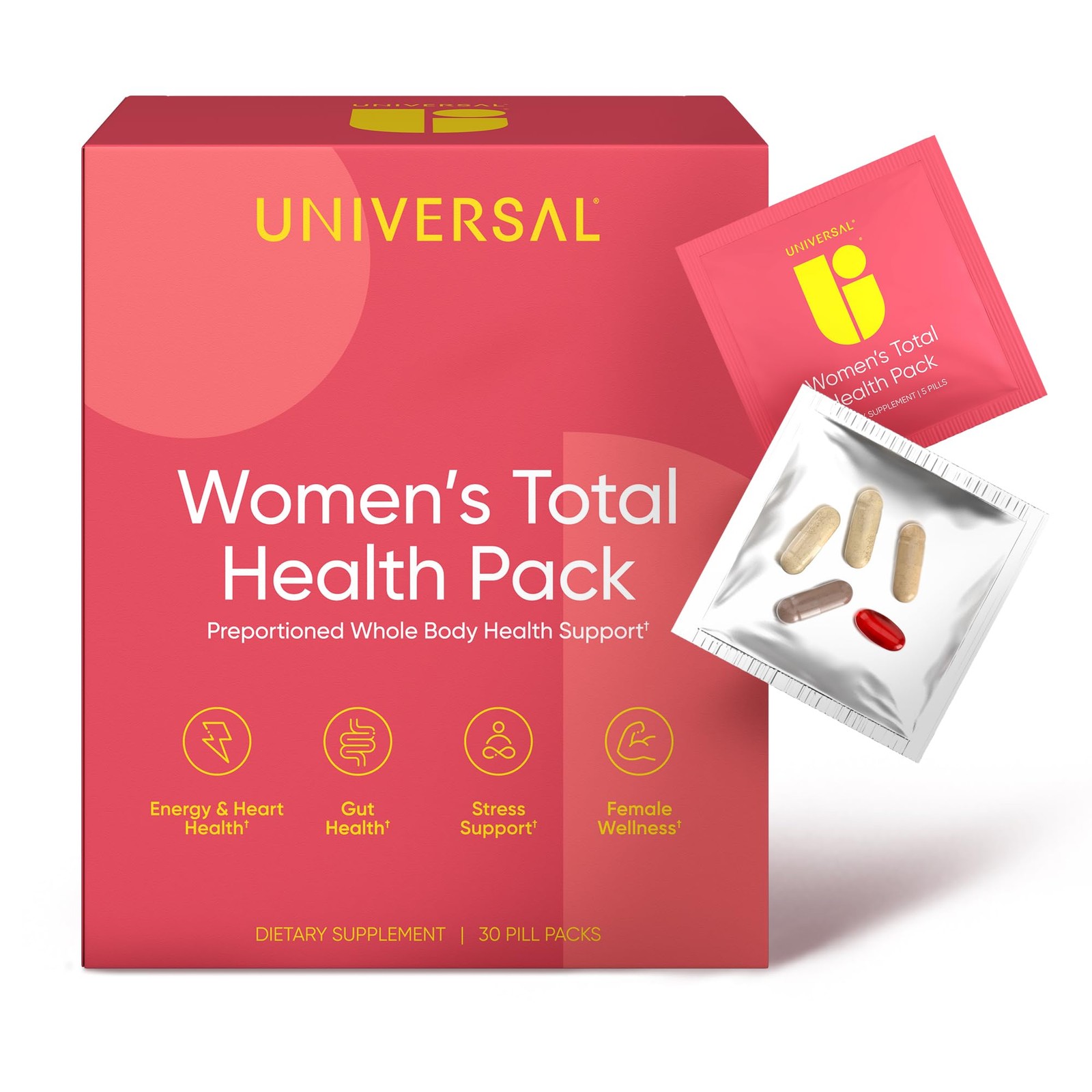 Vitamin Packs 30 Count Womens Total Health Daily Multivitamin Essential Vitamins