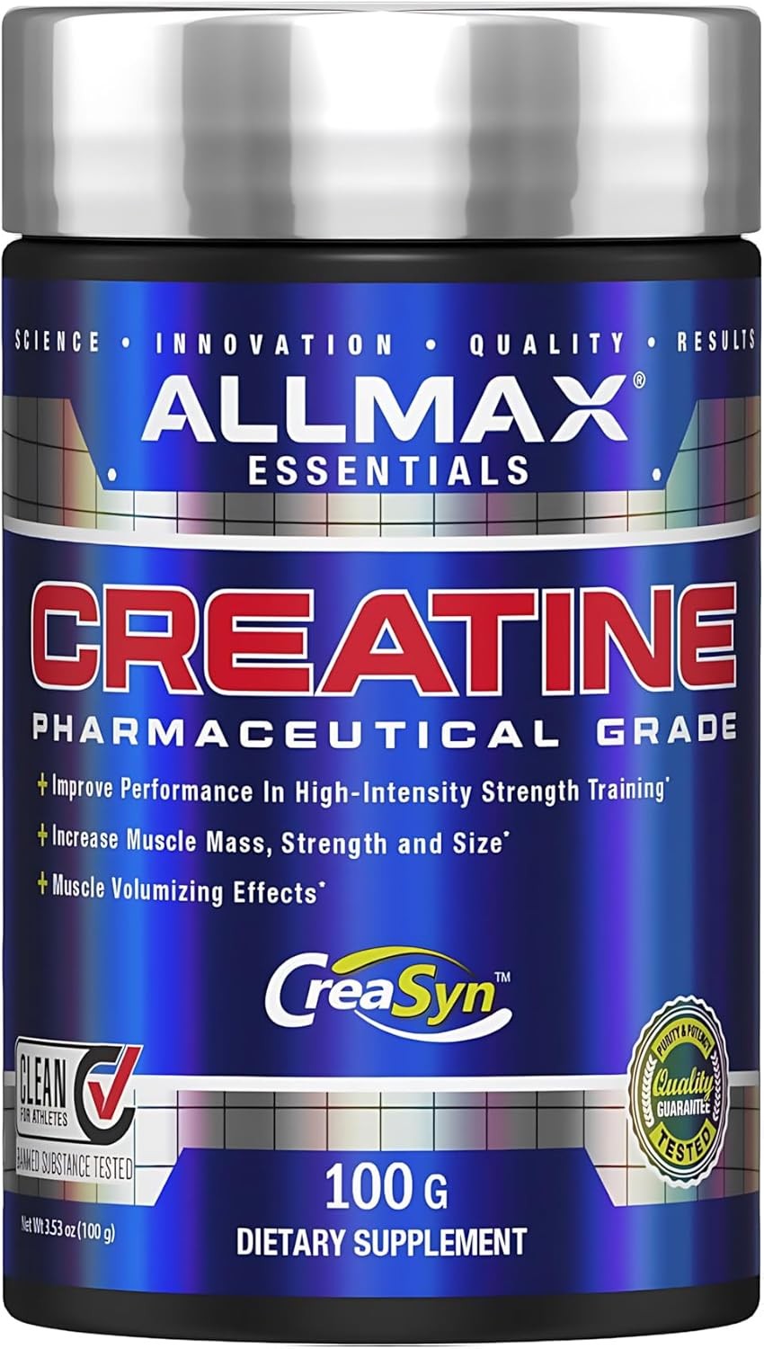 ALLMAX Creatine Monohydrate Unflavored Micronized Powder Bodybuilding Muscle