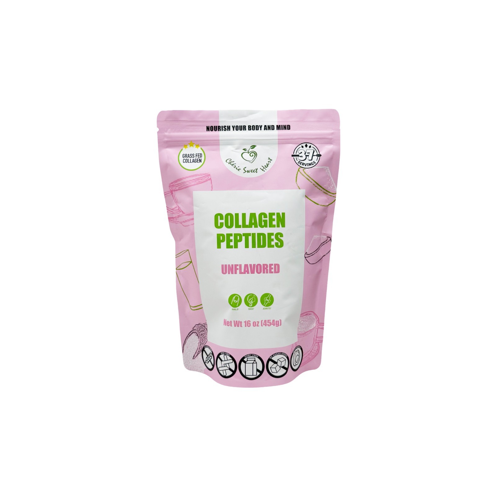 Cherie Sweet Heart Collagen Peptides – 16 oz
