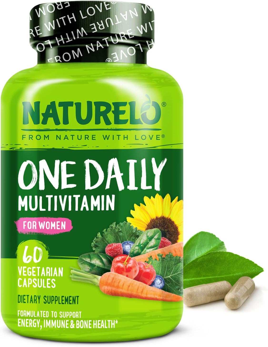 One Daily Multivitamin for Women W/Vitamin B12, 60 Ct, Energy Support, Whole Foo