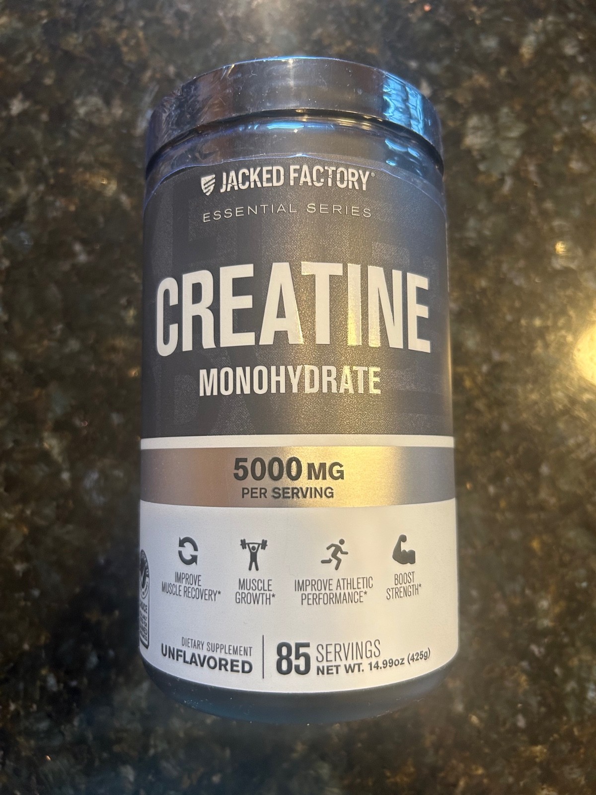 Jacked Factory Pure Creatine Monohydrate – 85 Servings (5000mg) exp  11/27