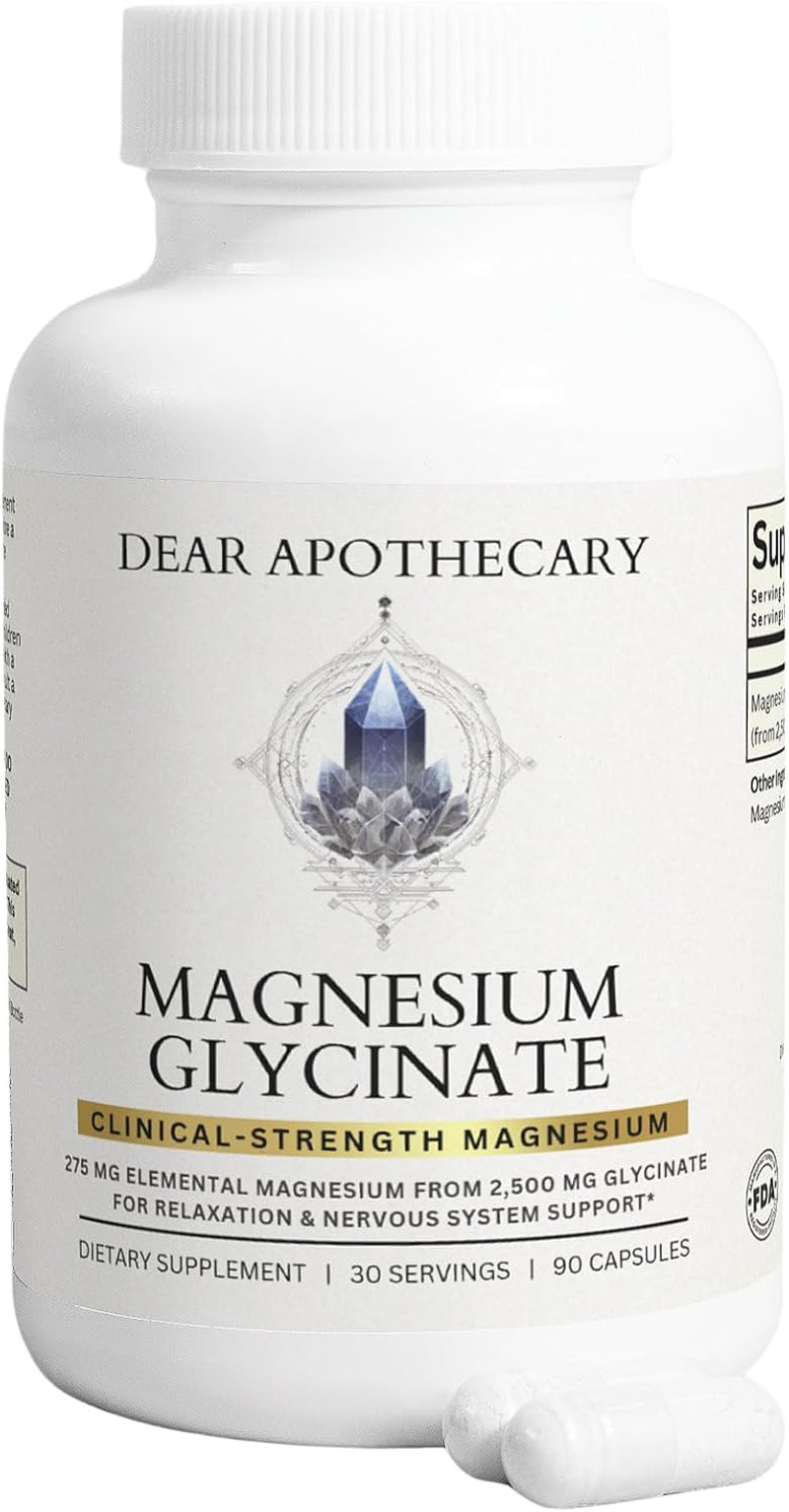 Magnesium Glycinate 275mg – High Absorption Chelated Magnesium Supplement – Magn