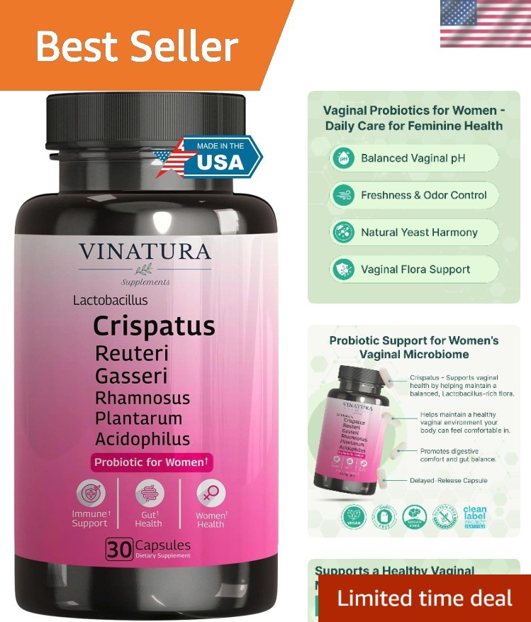 Lactobacillus Rhamnosus & Reuteri Probiotics – 30 Capsules for Women’s Health