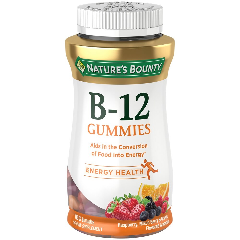 Lot of 7 Nature’s Bounty Vitamin B12 Energy Health Gummies, 160 CT  EXP 05/26