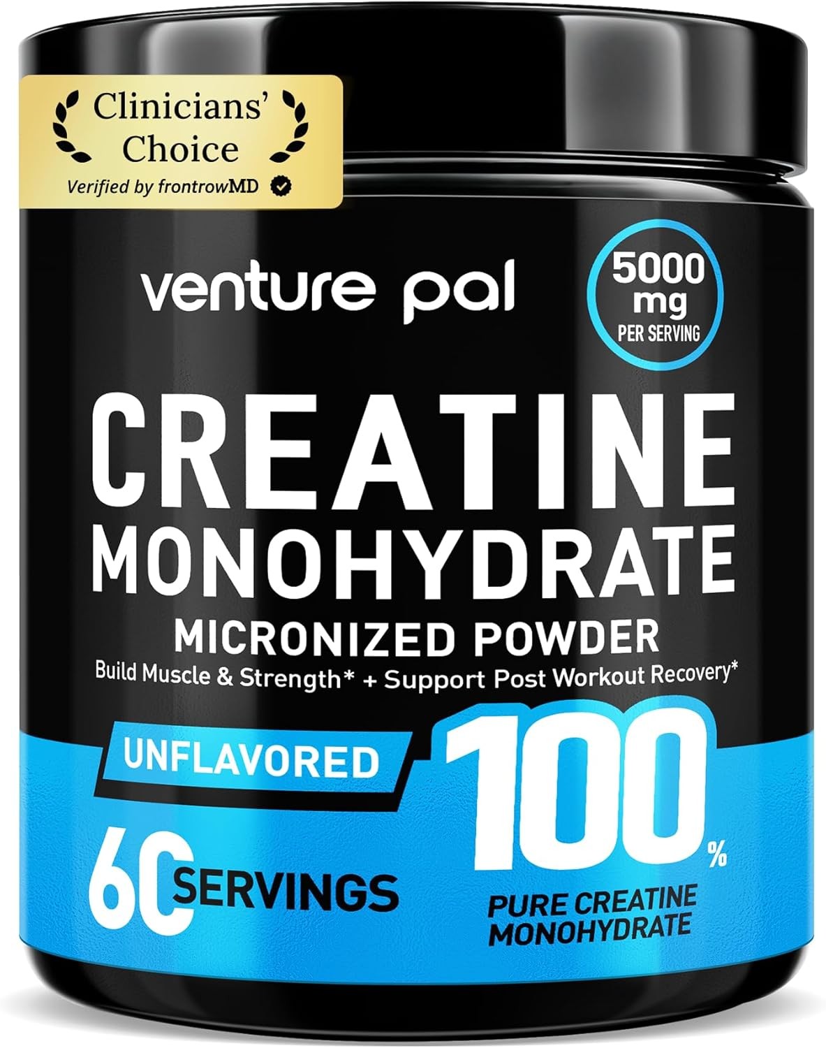 Venture Pal 100% Pure Micronized Creatine Monohydrate Powder, Unflavored Creatin