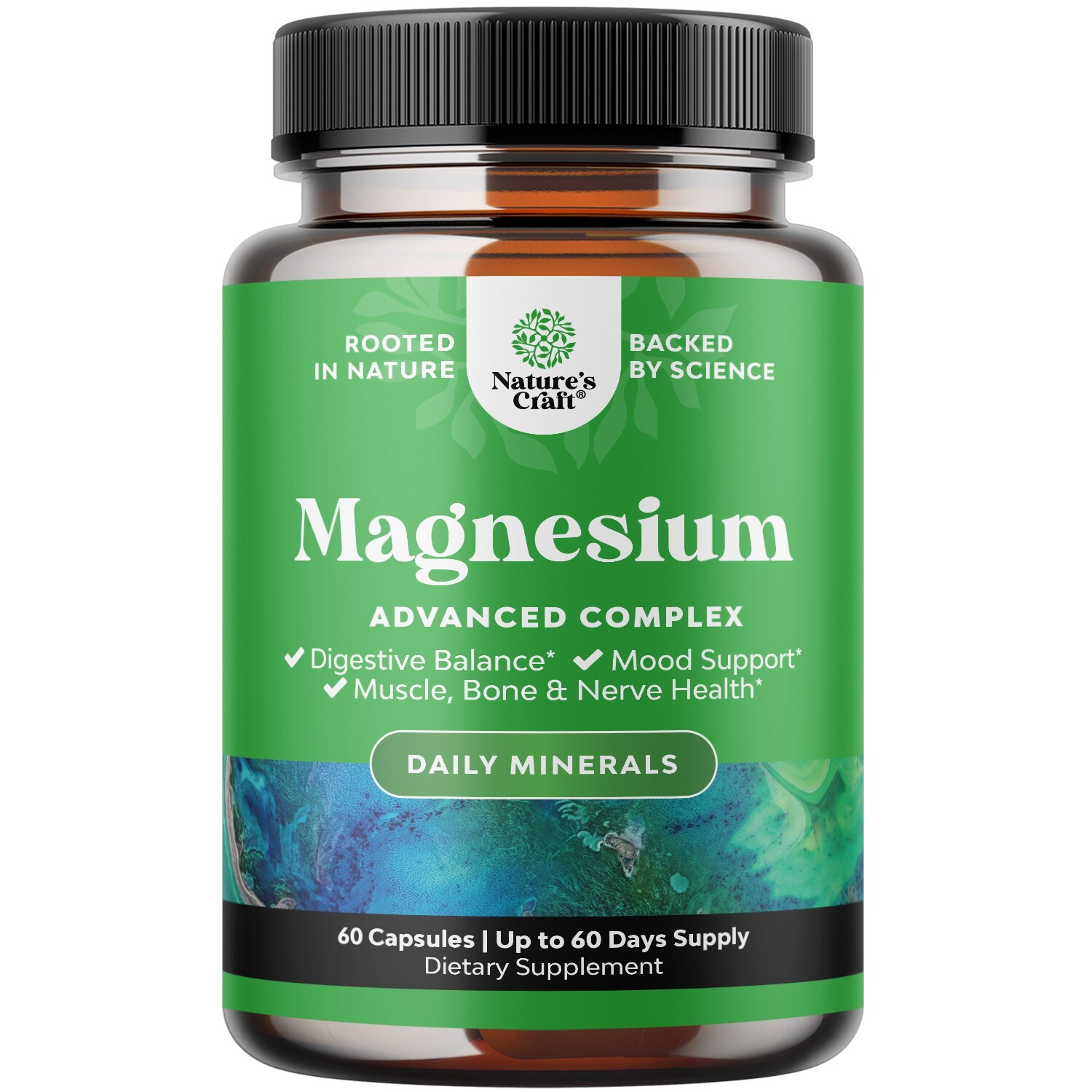 High Absorption Magnesium Complex Supplement – Pure Magnesium Citrate 500mg