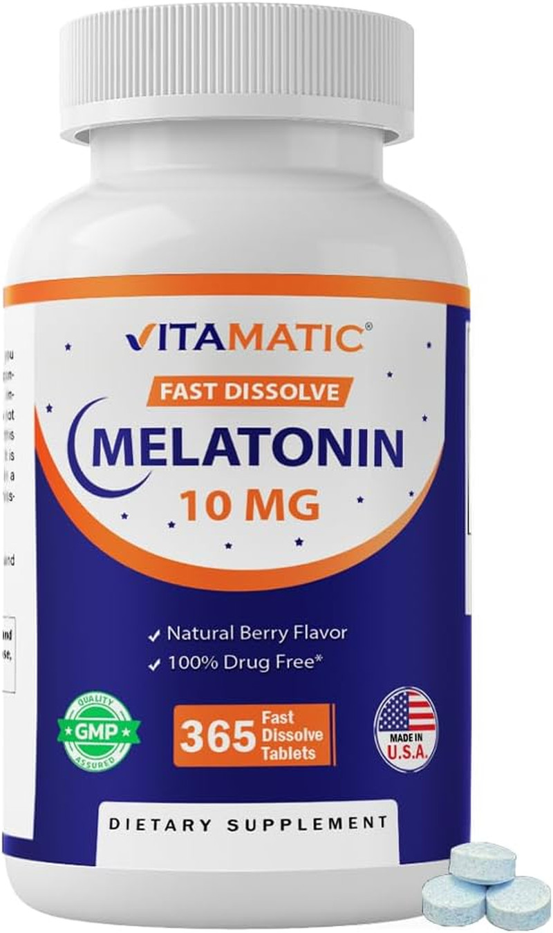 Vitamatic Melatonin 10 Mg Fast Dissolve Tablets – Quick-Dissolving Sleep Support