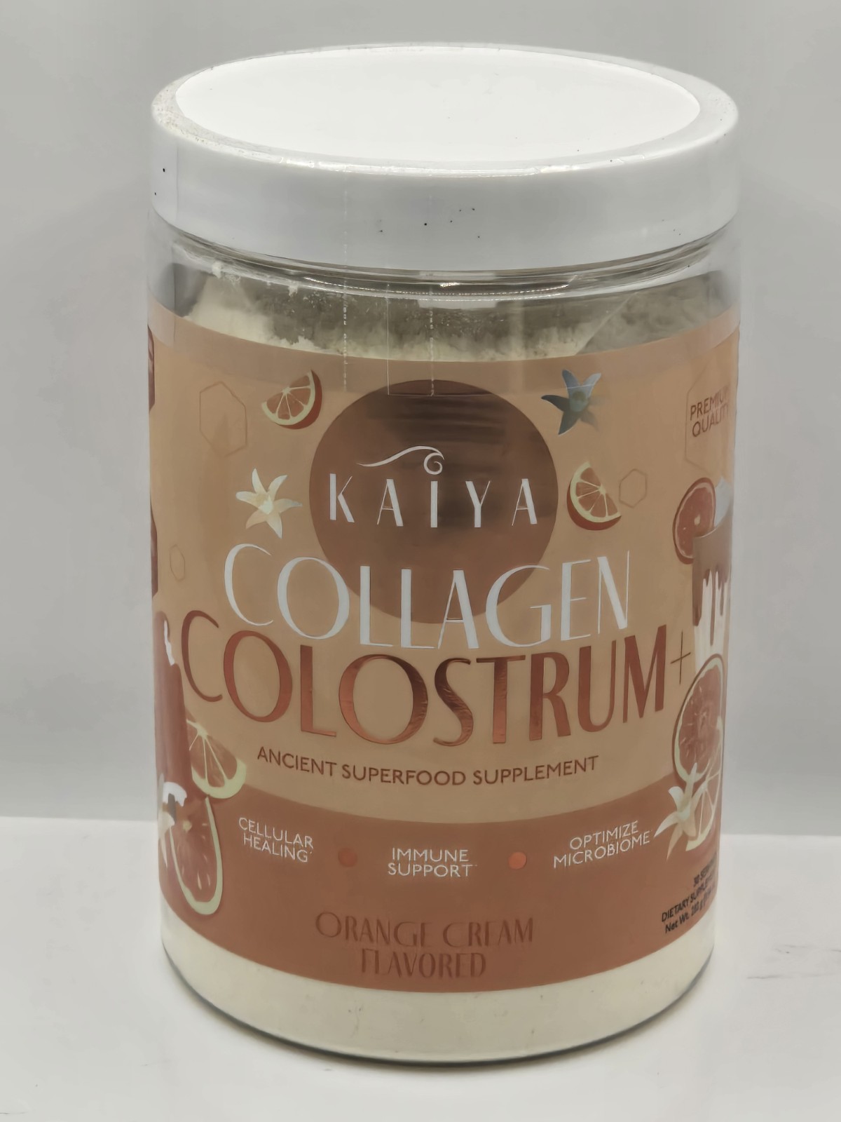 Kaiya Collagen Colostrum Powder Orange Cream Exp 06/27