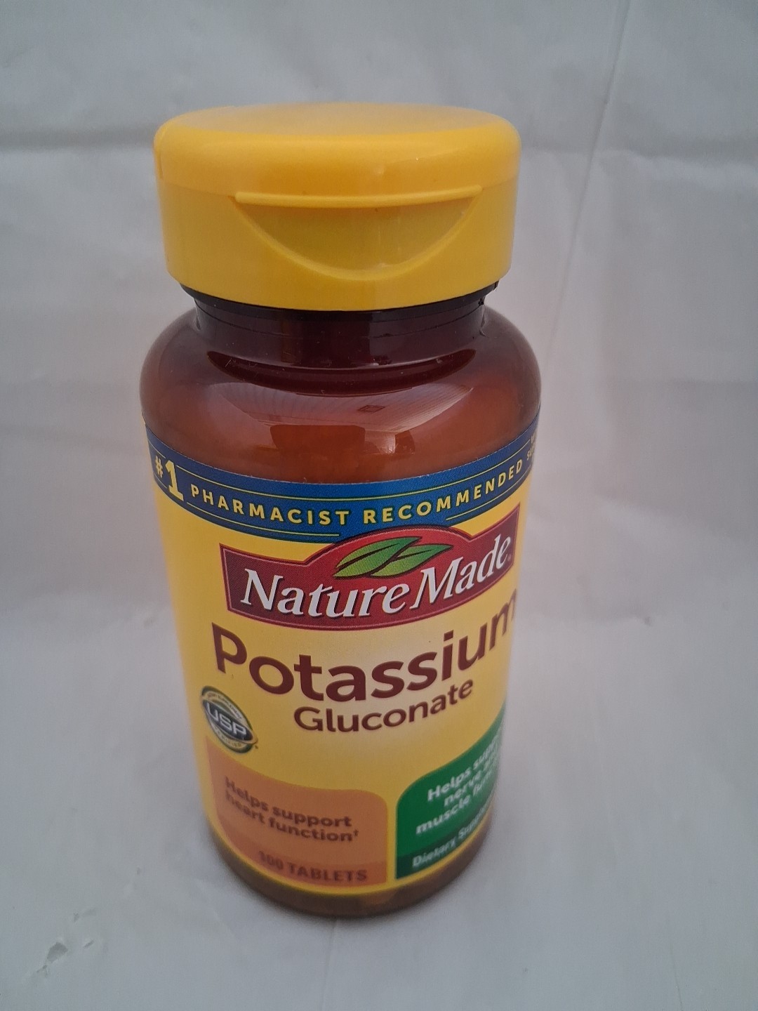 Nature Made Potassium Gluconate 550mg Dietary Supplement Heart Health Supplemen