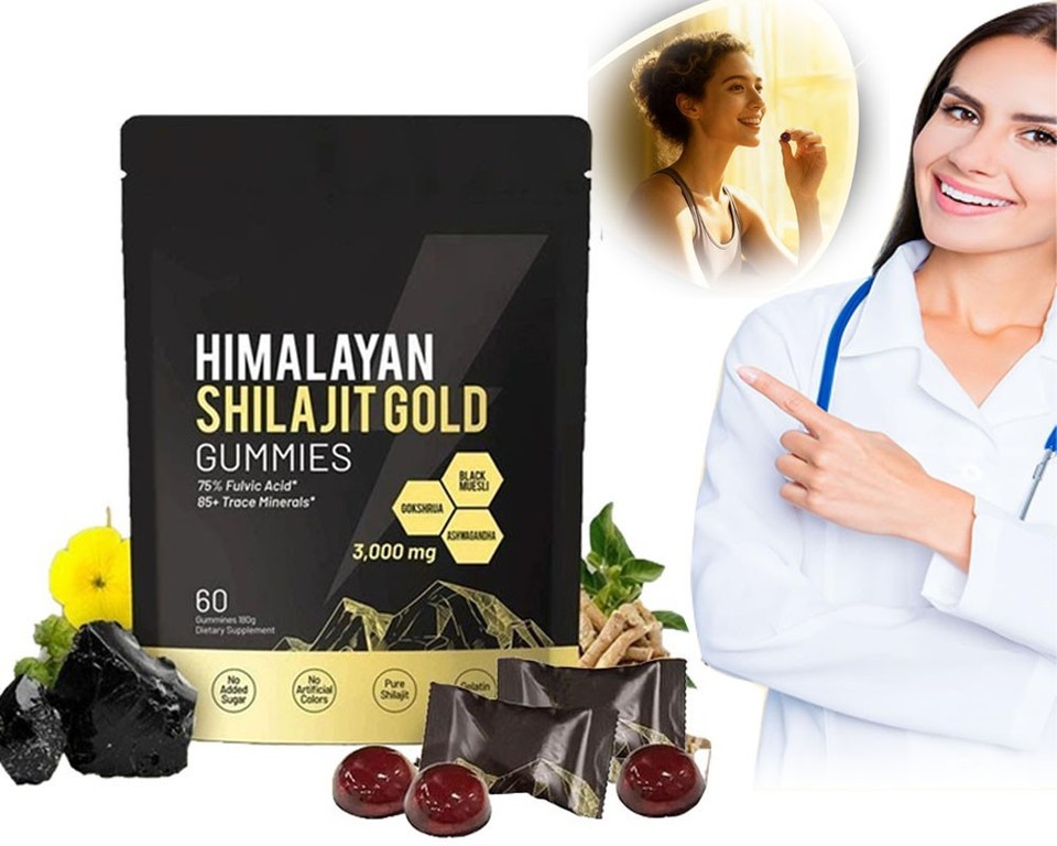 Shilajit 60 Gummies, Shilajit Micronutrient Supplement, Himalayan Premium