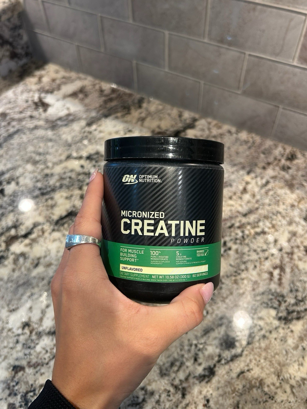 Optimum Nutrition Micronized Creatine Monohydrate Powder Unflavored 10.58oz