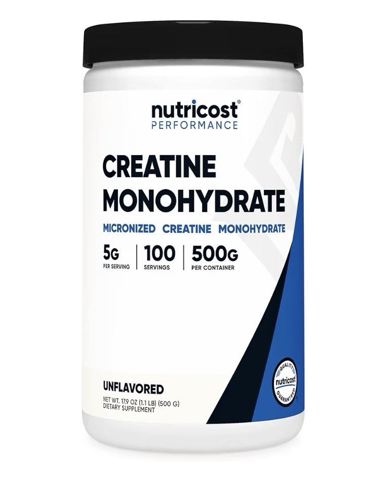 Nutricost Creatine Monohydrate Micronized Powder 500G 5000mg Per Serv 17.9 Oz