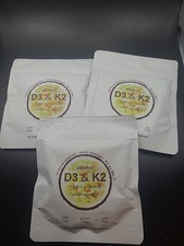 3 X Vitamin D3 K2 Supplement 2 in 1 vitamin coconut oil 3 Packs 540 Softgels