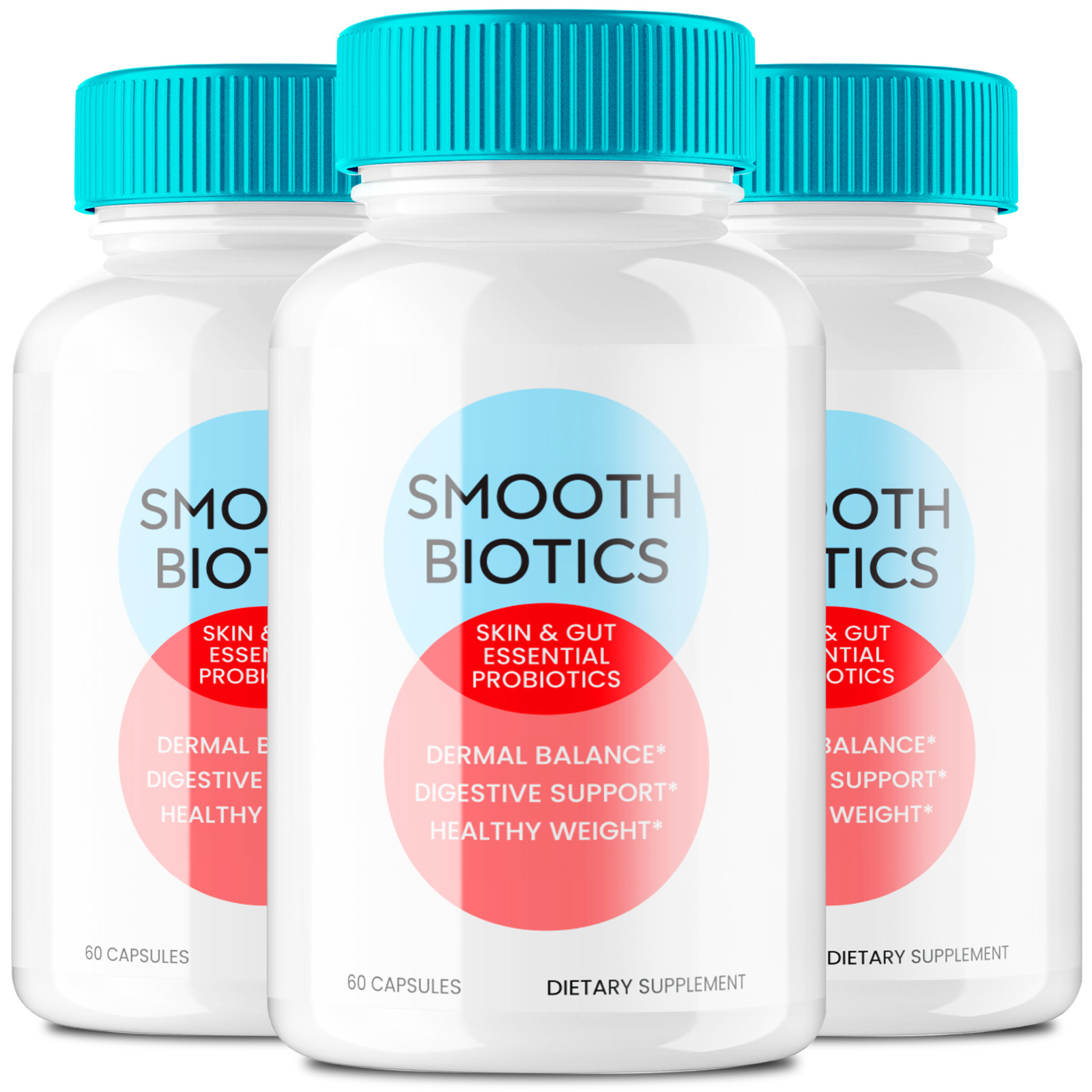 (3 Pack) Smooth Biotics Probiotic Capsules – SmoothBiotic Skin & Gut Support