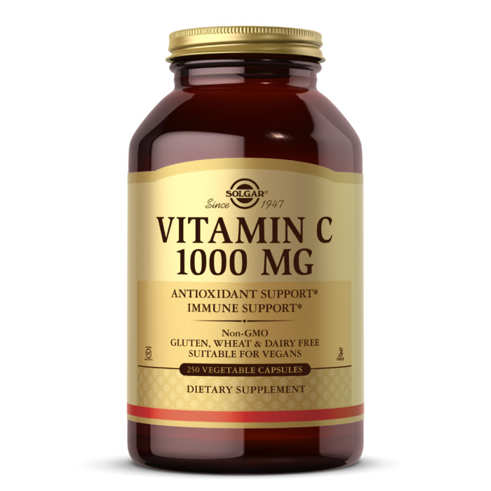 Solgar Vitamin C 1000 mg 250 Vegetable Capsules