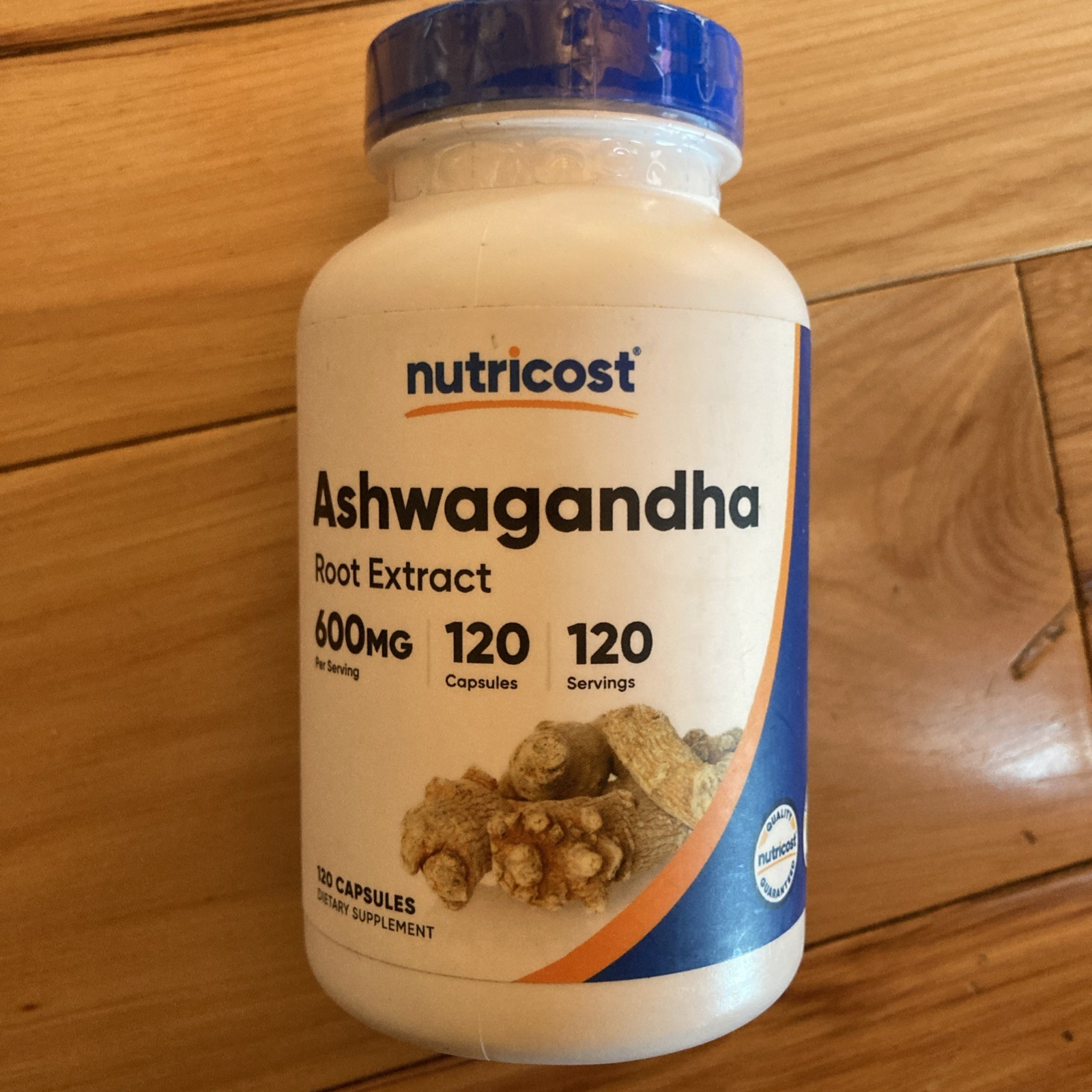Nutricost 600mg Ashwagandha Capsules – Root Extract, 120 Vegetarian Servings