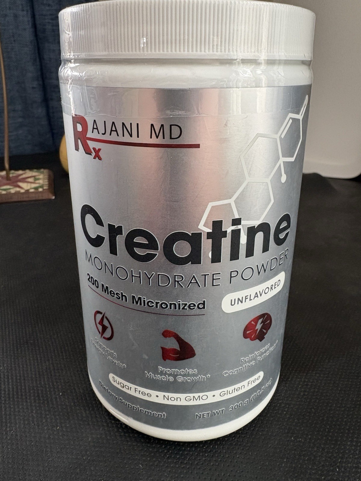 rajani md Creatine monohydrate powder 10.5 oz 200 mesh micronized unflavored